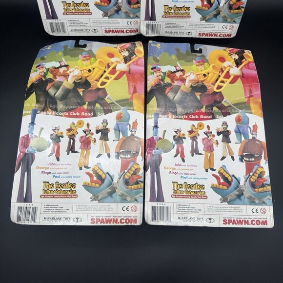 The Beatles Yellow Submarine McFarlane Toys 2000 Series 2 - Full Set- Sealed New - Picture 6 of 6